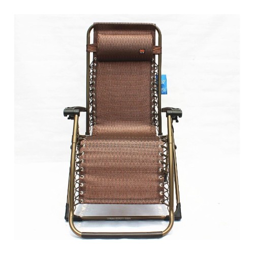 Μεταλλική Πτυσσόμενη Ξαπλώστρα - Πολυθρόνα Παραλίας με Ρυθμιζόμενη Πλάτη και Μαξιλαράκι - 160x64x110 cm Μεταλλική Πτυσσόμενη Ξαπλώστρα - Πολυθρόνα Παραλίας με Ρυθμιζόμενη Πλάτη και Μαξιλαράκι - 160x64x110 cm