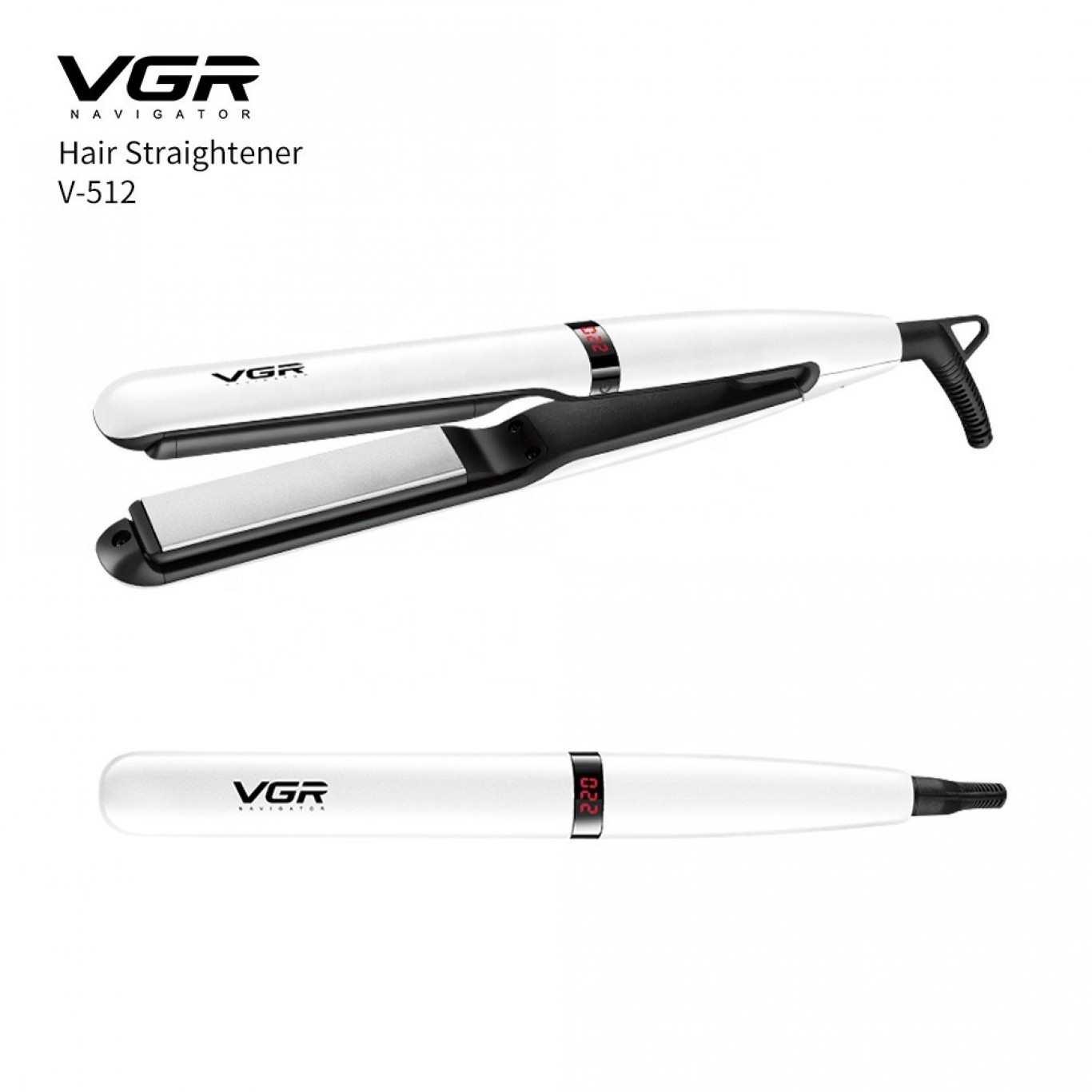 Πρέσα Μαλλιών 2 σε 1 Ισιωτική και Μπουκλωτική VGR με Κεραμικές Πλάκες, Ρυθμιζόμενη Θερμοκρασία και Οθόνη LED - Άψογο Ισιωμένο ή Μπουκλέ Αποτέλεσμα Πρέσα Μαλλιών 2 σε 1 Ισιωτική και Μπουκλωτική VGR με Κεραμικές Πλάκες, Ρυθμιζόμενη Θερμοκρασία και Οθόνη LED - Άψογο Ισιωμένο ή Μπουκλέ Αποτέλεσμα