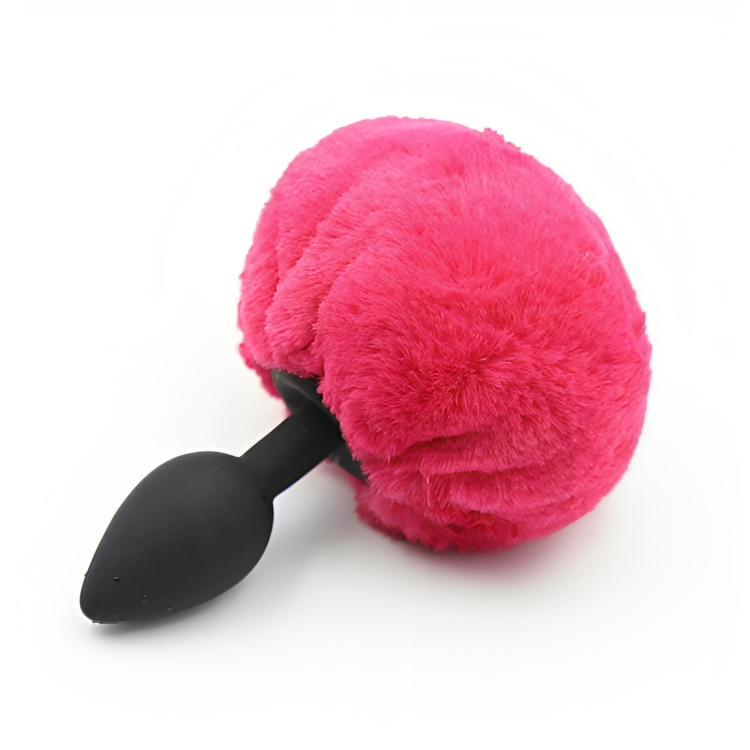 Πρωκτική Σφήνα Σιλικόνης με Συνθετική Φούντα Πρωκτική Σφήνα Σιλικόνης με Συνθετική Φούντα