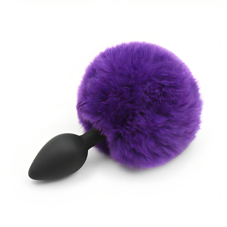 Πρωκτική Σφήνα Σιλικόνης με Συνθετική Φούντα Πρωκτική Σφήνα Σιλικόνης με Συνθετική Φούντα