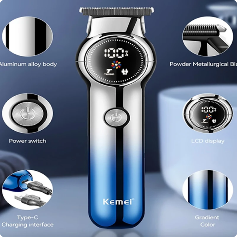 Πρωτοποριακή Μοντέρνα Κουρευτική Μηχανή ΚΕΜΕΙ με οθόνη LCD Πρωτοποριακή Μοντέρνα Κουρευτική Μηχανή ΚΕΜΕΙ με οθόνη LCD