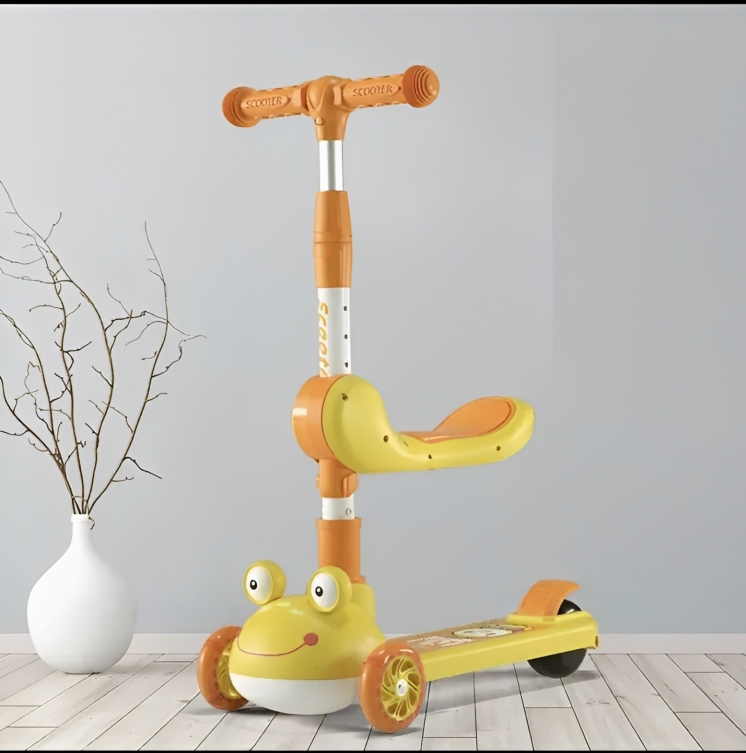 Παιδικό Τρίτροχο Πατίνι Σκούτερ 2 σε 1 με Αναδιπλούμενο Κάθισμα - Για Παιδιά από 3 Ετών Παιδικό Τρίτροχο Πατίνι Σκούτερ 2 σε 1 με Αναδιπλούμενο Κάθισμα - Για Παιδιά από 3 Ετών