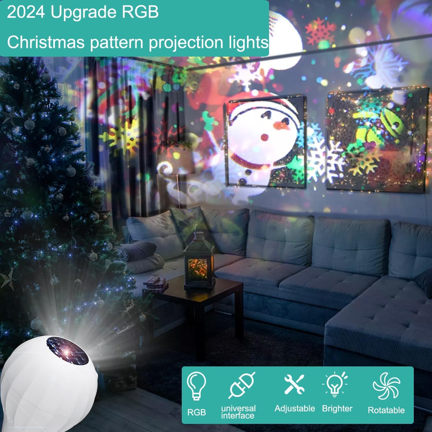 Προτζέκτορας - Λαμπτήρας LED με Χριστουγεννιάτικα Σχέδια Προτζέκτορας - Λαμπτήρας LED με Χριστουγεννιάτικα Σχέδια