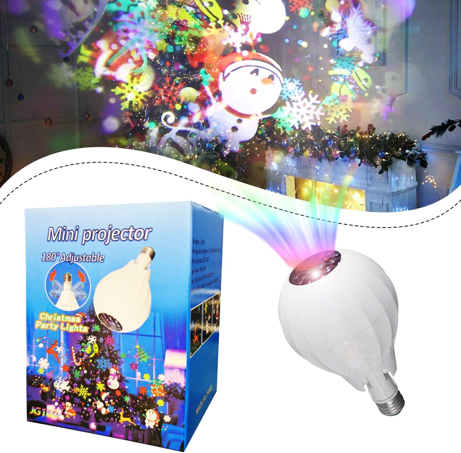 Προτζέκτορας - Λαμπτήρας LED με Χριστουγεννιάτικα Σχέδια Προτζέκτορας - Λαμπτήρας LED με Χριστουγεννιάτικα Σχέδια