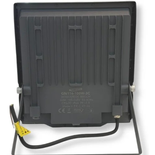 Προβολέας LED 100W με 3 Ρυθμίσεις Φωτισμού, IP66 22 x 24.5 x 3.5cm - Universo Προβολέας LED 100W με 3 Ρυθμίσεις Φωτισμού, IP66 22 x 24.5 x 3.5cm - Universo