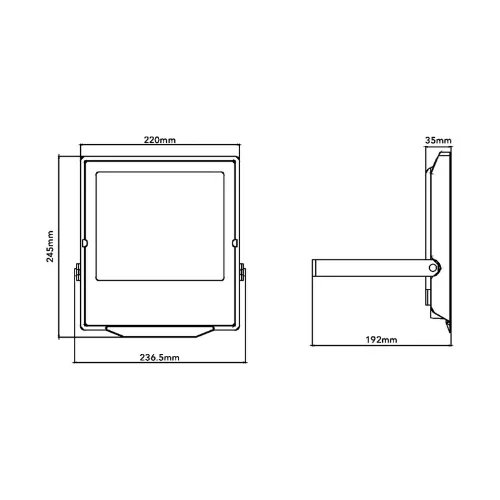 Προβολέας LED 100W με 3 Ρυθμίσεις Φωτισμού, IP66 22 x 24.5 x 3.5cm - Universo Προβολέας LED 100W με 3 Ρυθμίσεις Φωτισμού, IP66 22 x 24.5 x 3.5cm - Universo