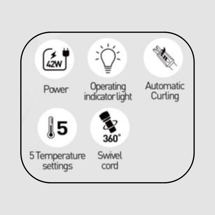 Ψαλίδι Μαλλιών 42W με Ρυθμιζόμενη Θερμοκρασία - Hoomei Ψαλίδι Μαλλιών 42W με Ρυθμιζόμενη Θερμοκρασία - Hoomei