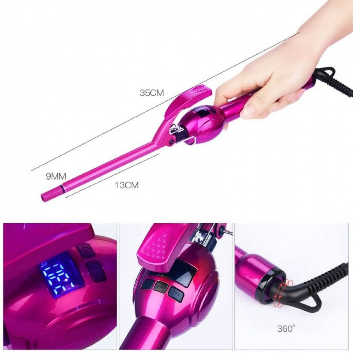 Ψαλίδι Μαλλιών Άμεσης Θέρμανσης για Μπούκλες 30W Kemei - Hair Curler Ψαλίδι Μαλλιών Άμεσης Θέρμανσης για Μπούκλες 30W Kemei - Hair Curler