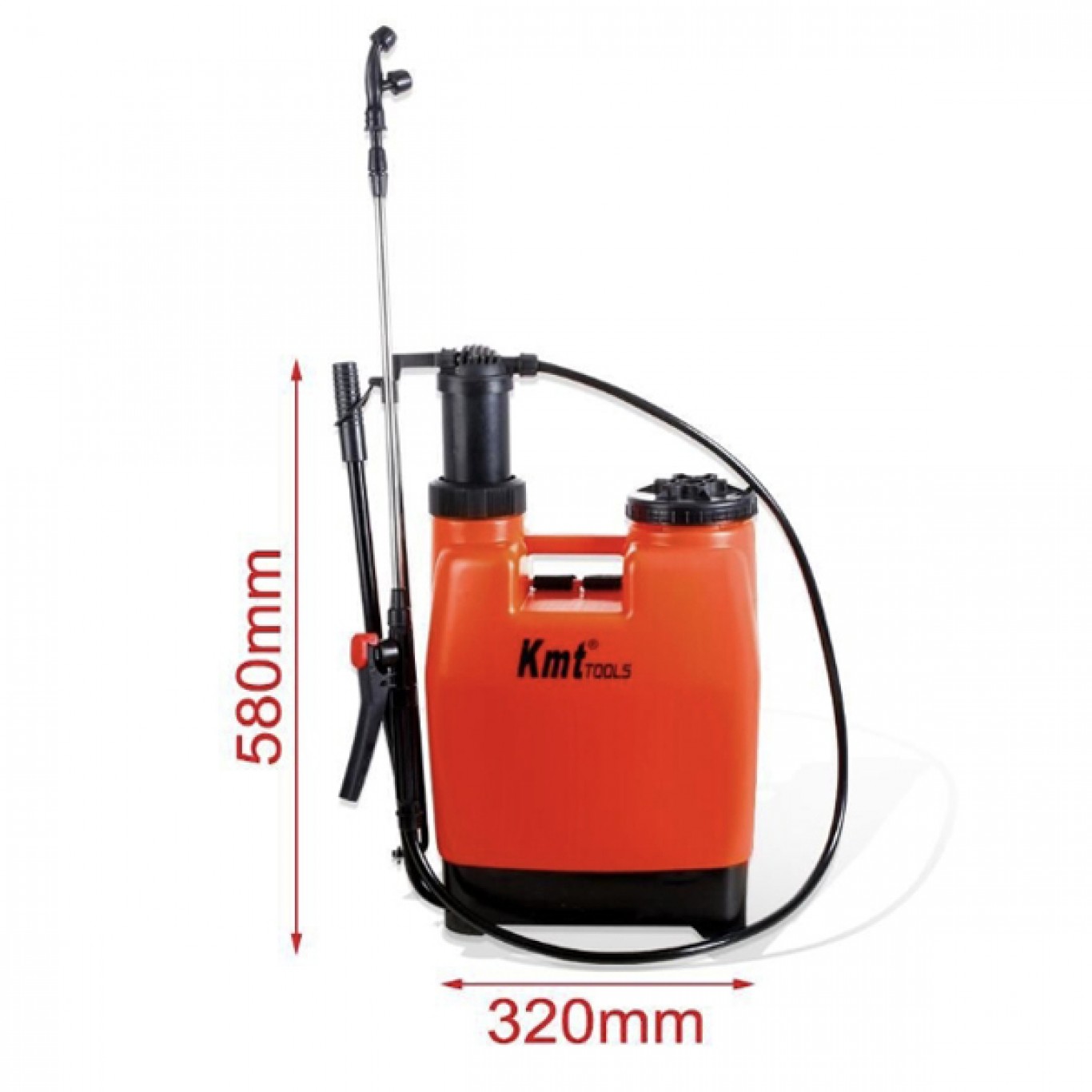 Ψεκαστήρας Προπιέσεως Πλάτης με Ρυθμιζόμενο Ακροφύσιο και Λειτουργία Κλειδώματος On/Off 16L KmtTOOLS Ψεκαστήρας Προπιέσεως Πλάτης με Ρυθμιζόμενο Ακροφύσιο και Λειτουργία Κλειδώματος On/Off 16L KmtTOOLS