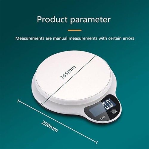 Ψηφιακή Ανοξείδωτή Ζυγαριά Ακριβείας Κουζίνας Έως 5kg με Ακρίβεια 0.5g Λευκή Andowl Ψηφιακή Ανοξείδωτή Ζυγαριά Ακριβείας Κουζίνας Έως 5kg με Ακρίβεια 0.5g Λευκή Andowl
