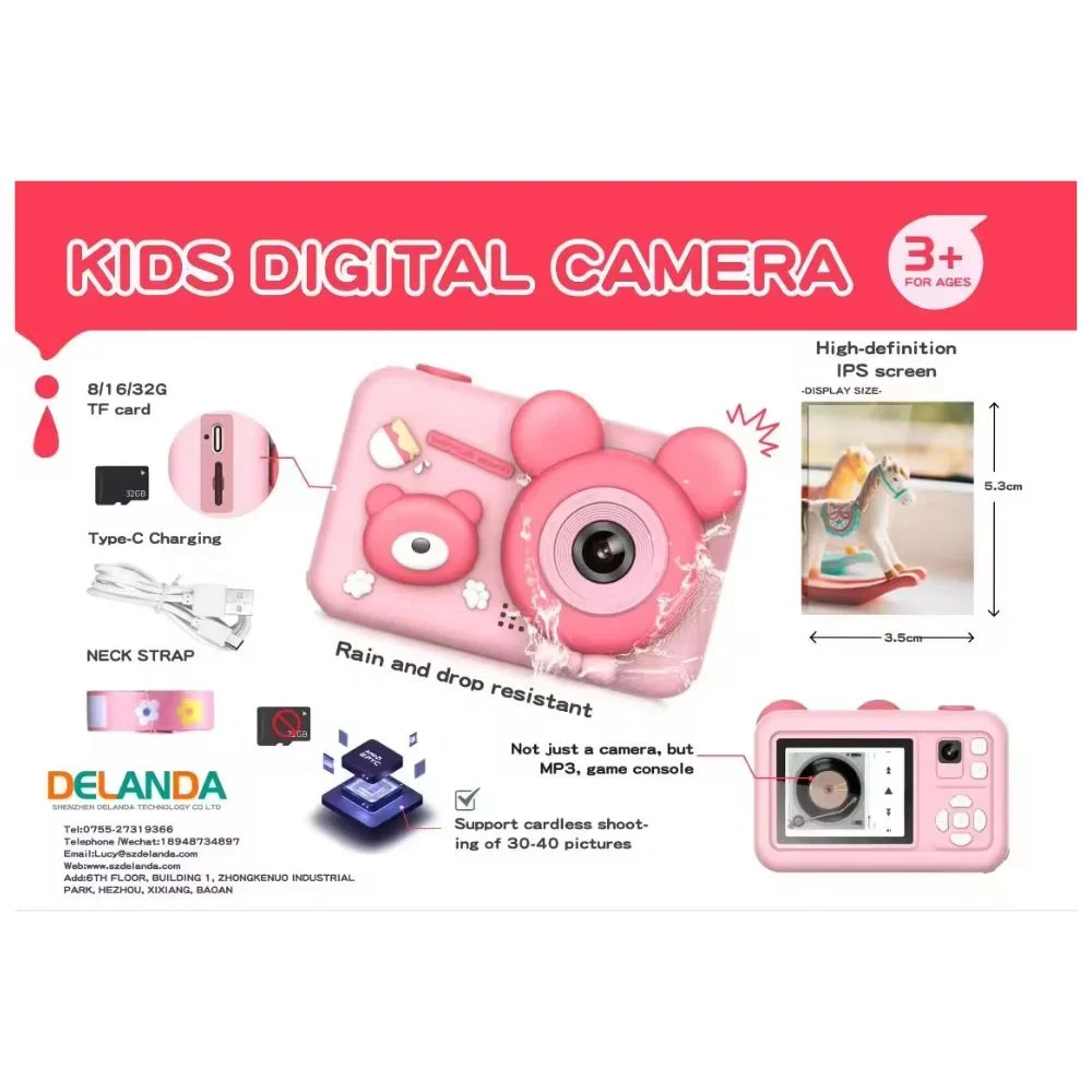 Ψηφιακή Φωτογραφική Μηχανή Ποντίκι για Παιδιά με Ενσωματωμένα Φίλτρα, Κορνίζες και Τρίποδο Full HD Ψηφιακή Φωτογραφική Μηχανή Ποντίκι για Παιδιά με Ενσωματωμένα Φίλτρα, Κορνίζες και Τρίποδο Full HD