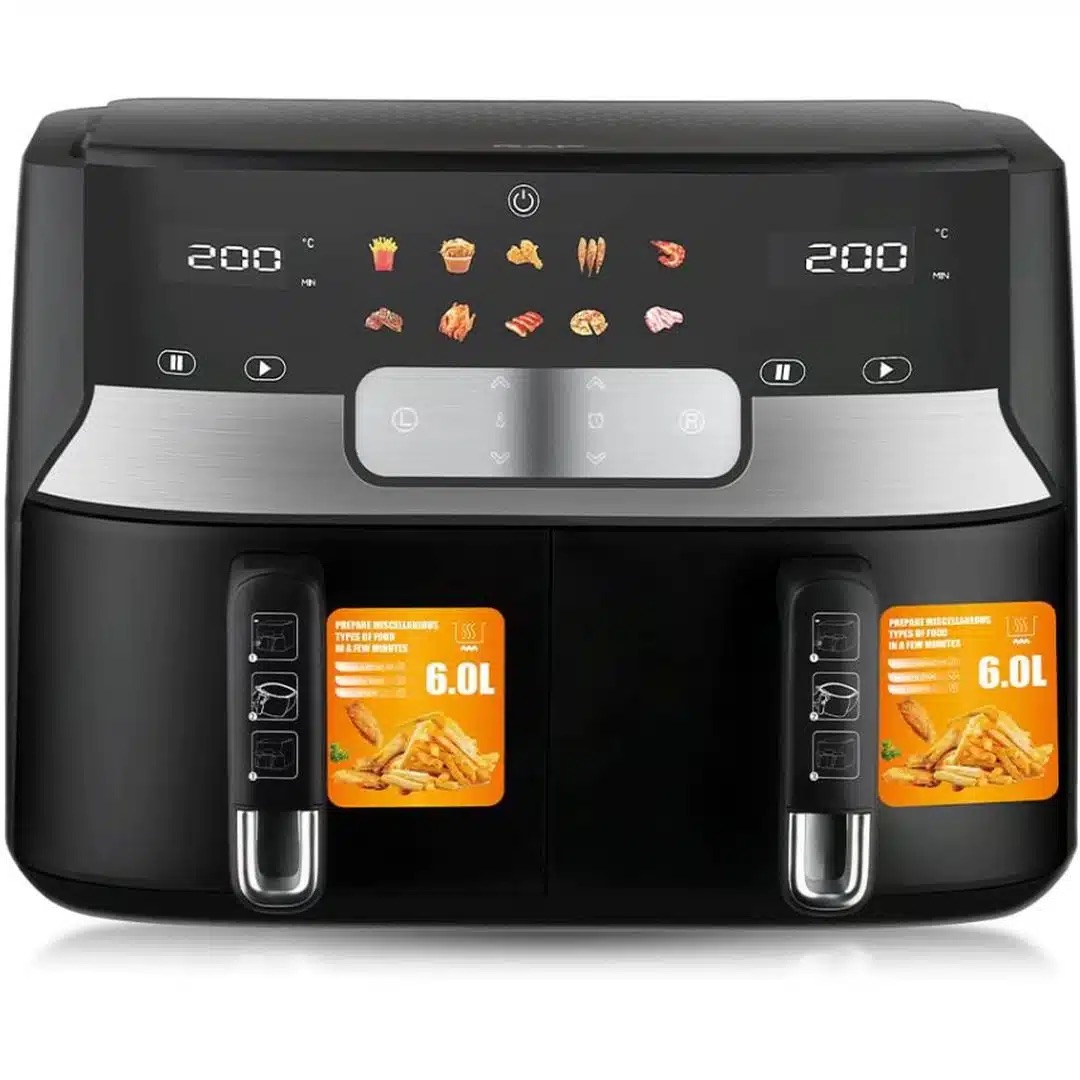 Ψηφιακή Φριτέζα Αέρος RAF 2800W με 2 Αποσπώμενα Καλάθια Ψηφιακή Φριτέζα Αέρος RAF 2800W με 2 Αποσπώμενα Καλάθια