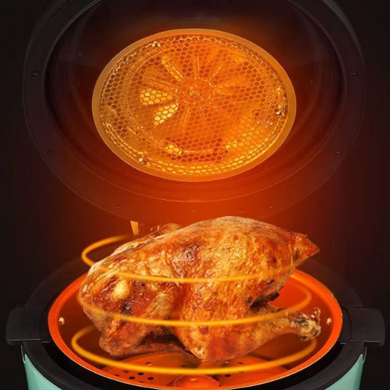 Ψηφιακή Φριτέζα Αέρος με Αποσπώμενο Κάδο 9lt για 3+ Άτομα 1500W - Digital Touch Air Fryer Andowl -Τιρκουάζ Ψηφιακή Φριτέζα Αέρος με Αποσπώμενο Κάδο 9lt για 3+ Άτομα 1500W - Digital Touch Air Fryer Andowl -Τιρκουάζ