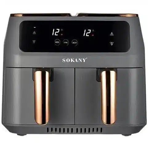Ψηφιακή Φριτέζα Αέρος Sokany Air Fryer 8lt RAF 1500W με 2 Αποσπώμενα Καλάθια Ψηφιακή Φριτέζα Αέρος Sokany Air Fryer 8lt RAF 1500W με 2 Αποσπώμενα Καλάθια
