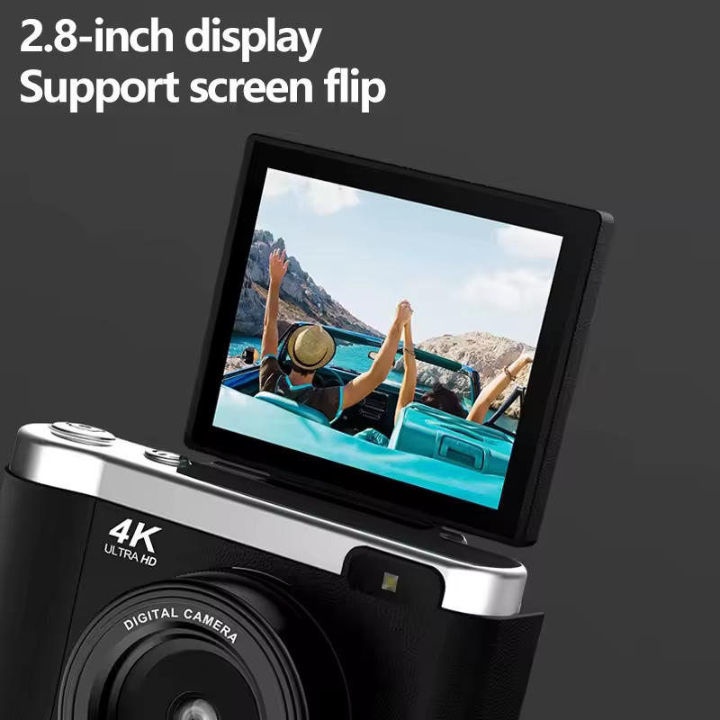 Ψηφιακή Κάμερα 4K με Ανακλινόμενη Οθόνη LCD 2.8″ και Μπαταρία 1300mAh Ψηφιακή Κάμερα 4K με Ανακλινόμενη Οθόνη LCD 2.8″ και Μπαταρία 1300mAh