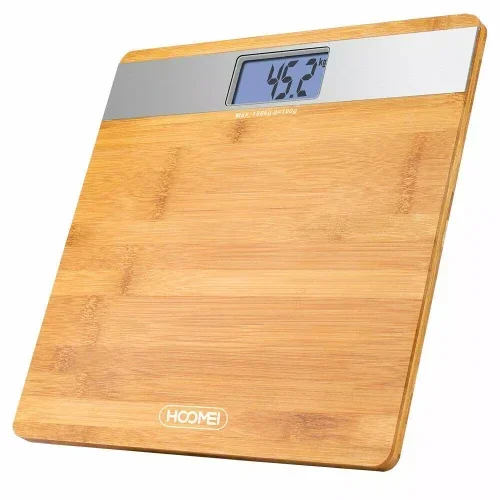 Ψηφιακή Ζυγαριά από Bamboo έως 180kg Hoomei Καφέ Ψηφιακή Ζυγαριά από Bamboo έως 180kg Hoomei Καφέ