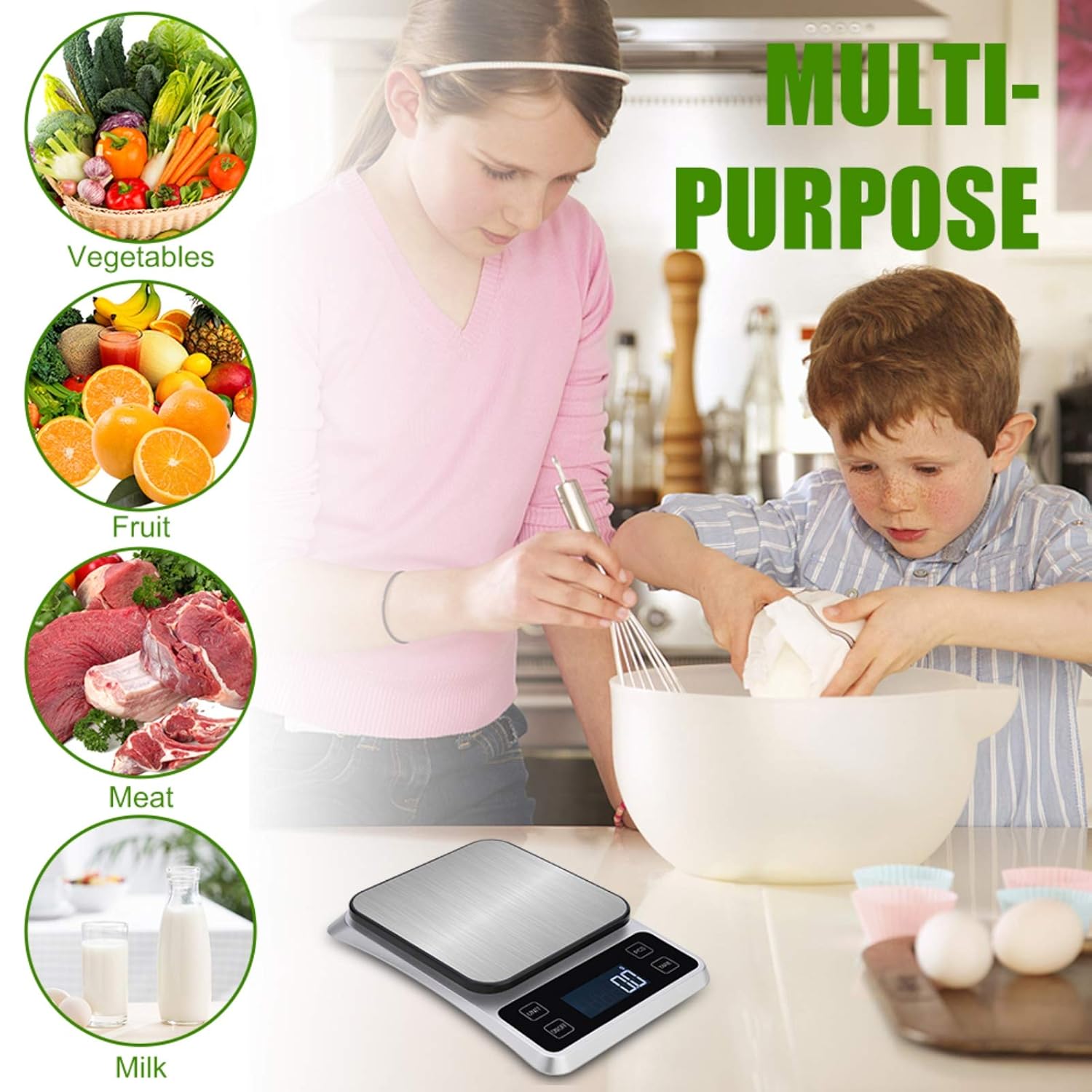 Ψηφιακή Ζυγαρία Κουζίνας 1-10Kg με Ακρίβεια 1 Γραμμαρίου και Πολλαπλές Μονάδες Μέτρησης Βάρους - Aerbes Ψηφιακή Ζυγαρία Κουζίνας 1-10Kg με Ακρίβεια 1 Γραμμαρίου και Πολλαπλές Μονάδες Μέτρησης Βάρους - Aerbes