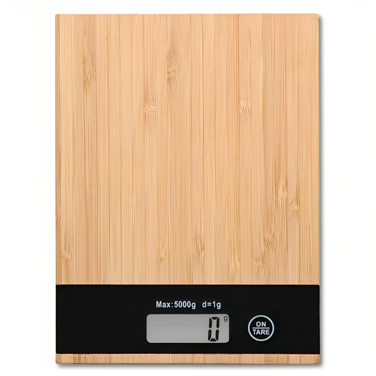 Ψηφιακή Ζυγαριά Κουζίνας - Μπαμπού με Γυαλί - Έως 5kg & Με Υποδιαίρεση 1g Ψηφιακή Ζυγαριά Κουζίνας - Μπαμπού με Γυαλί - Έως 5kg & Με Υποδιαίρεση 1g