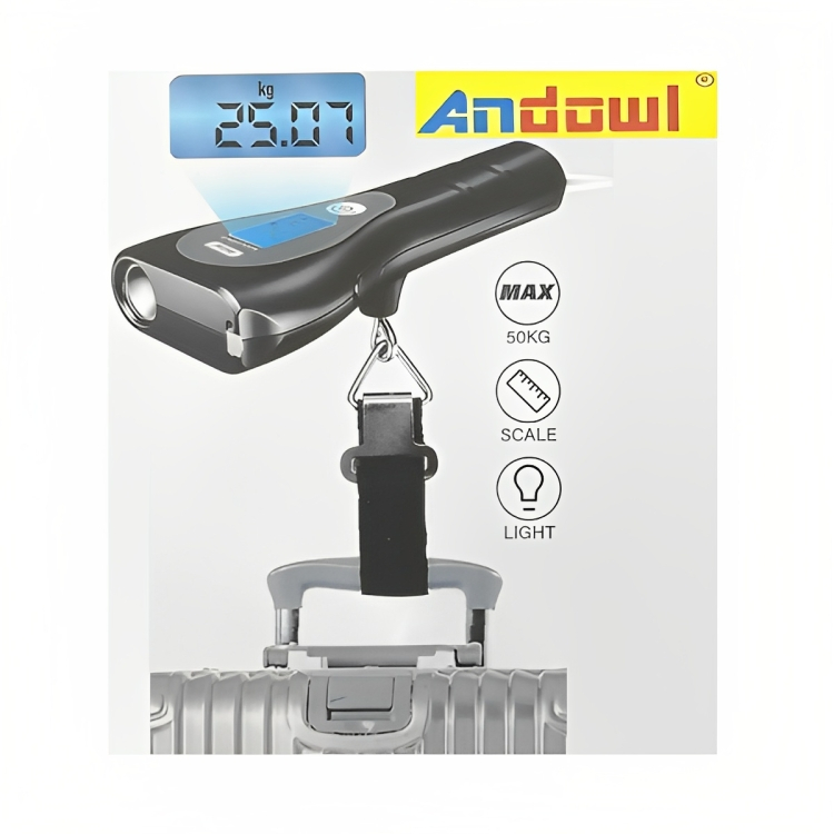 Ψηφιακή Ζυγαριά Χειρός για Αποσκευές έως 50 Kg - Andowl Ψηφιακή Ζυγαριά Χειρός για Αποσκευές έως 50 Kg - Andowl