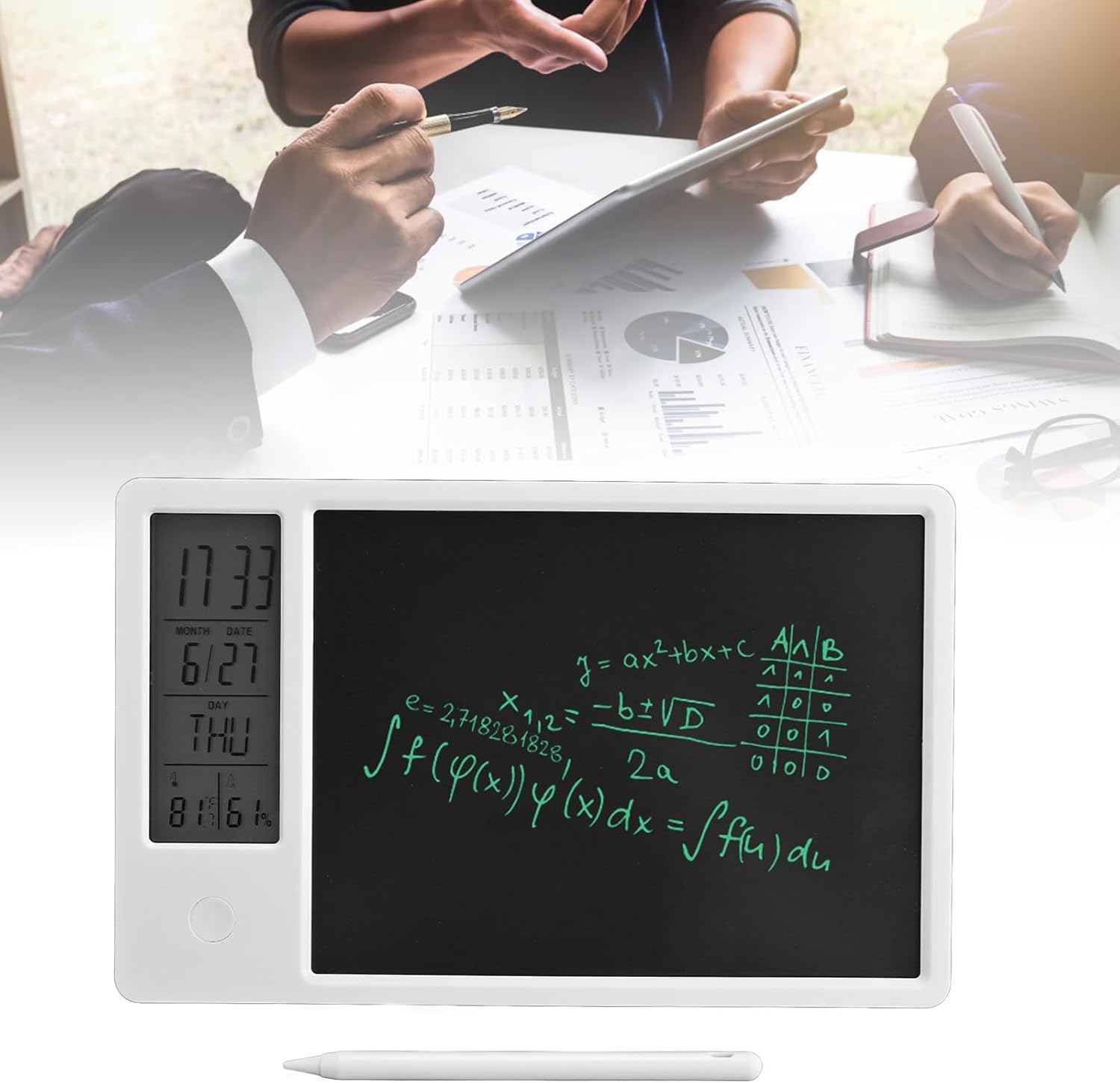 Ψηφιακό Ημερολόγιο Γραφείου με LCD Πίνακα Γραφής Ψηφιακό Ημερολόγιο Γραφείου με LCD Πίνακα Γραφής