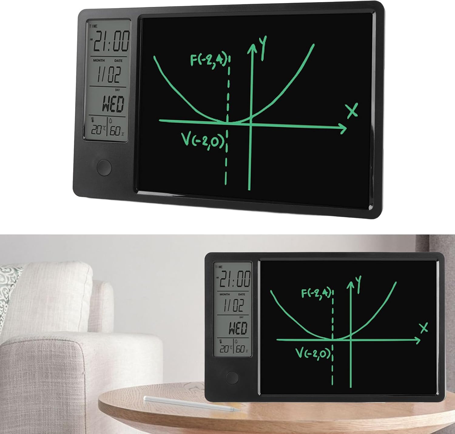 Ψηφιακό Ημερολόγιο Γραφείου με LCD Πίνακα Γραφής Ψηφιακό Ημερολόγιο Γραφείου με LCD Πίνακα Γραφής
