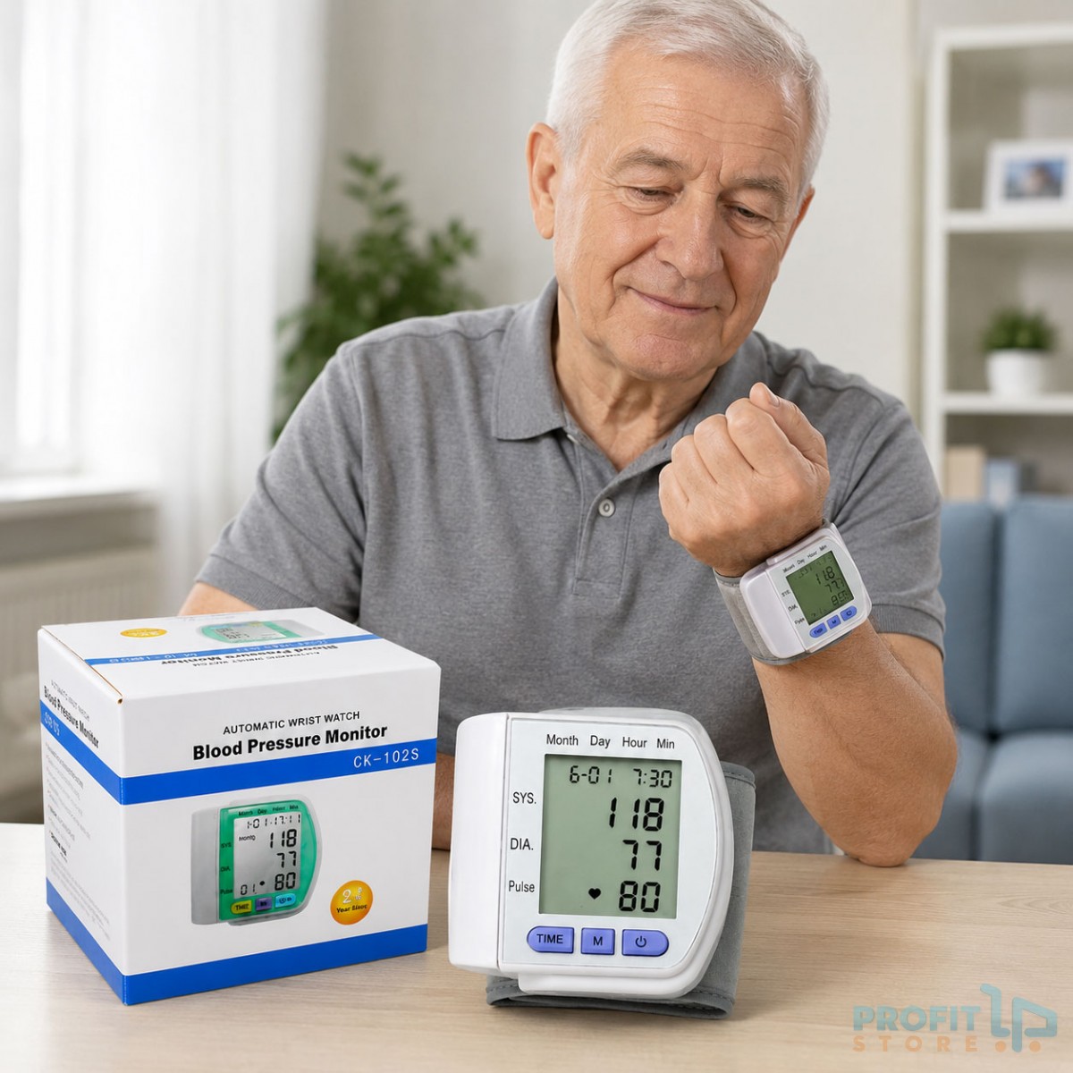 Ψηφιακό Πιεσόμετρο Καρπού με LCD Οθόνη και Μνήμη 80 Μετρήσεων Ψηφιακό Πιεσόμετρο Καρπού με LCD Οθόνη και Μνήμη 80 Μετρήσεων