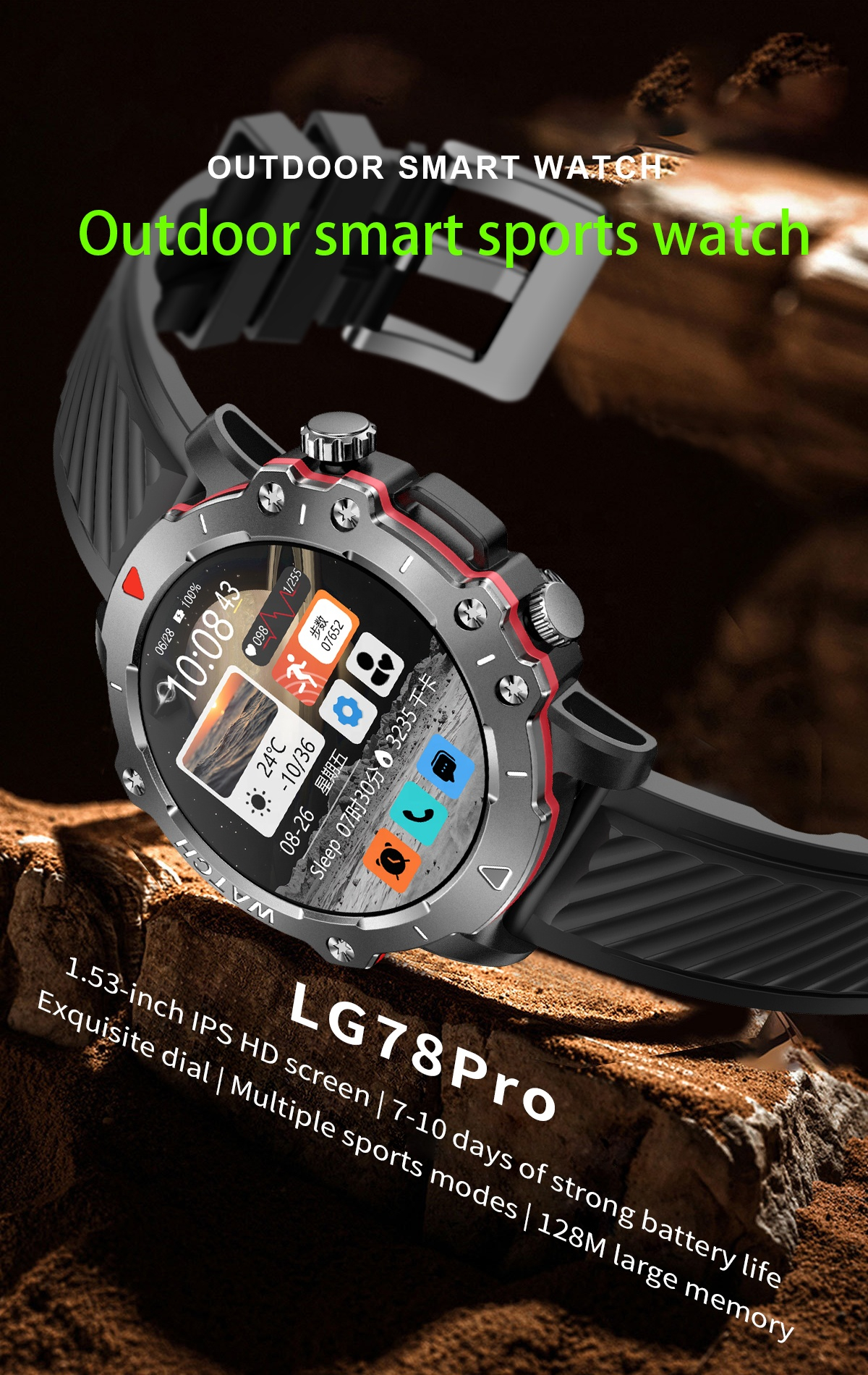Ψηφιακό Ρολόι Smartwatch με Οθόνη HD, Bluetooth & Αδιάβροχη Προστασία - Συμβατό με iOS & Android Ψηφιακό Ρολόι Smartwatch με Οθόνη HD, Bluetooth & Αδιάβροχη Προστασία - Συμβατό με iOS & Android