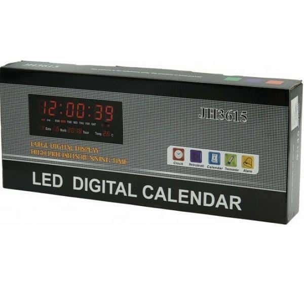 Ψηφιακό Ρολόι Τοίχου - Πινακίδα LED με Θερμόμετρο Ημερολόγιο και Ξυπνητήρι Ψηφιακό Ρολόι Τοίχου - Πινακίδα LED με Θερμόμετρο Ημερολόγιο και Ξυπνητήρι