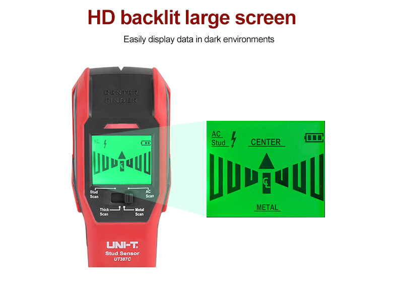 Ψηφιακός Ανιχνευτής Καλωδίων Μετάλλου Ξύλου Τοίχου - UNI-T Wall Scanner Ψηφιακός Ανιχνευτής Καλωδίων Μετάλλου Ξύλου Τοίχου - UNI-T Wall Scanner