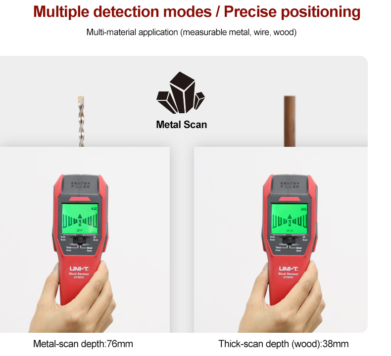 Ψηφιακός Ανιχνευτής Καλωδίων Μετάλλου Ξύλου Τοίχου - UNI-T Wall Scanner Ψηφιακός Ανιχνευτής Καλωδίων Μετάλλου Ξύλου Τοίχου - UNI-T Wall Scanner
