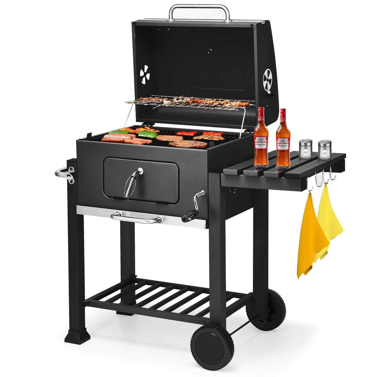 Ψησταριά BBQ Grill Master 115x56x108cm - Μαύρη Ψησταριά BBQ Grill Master 115x56x108cm - Μαύρη