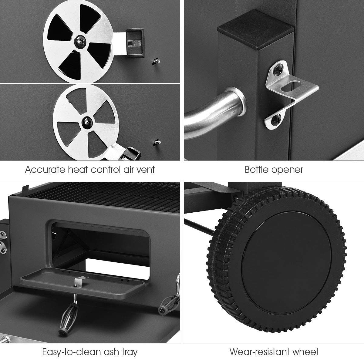 Ψησταριά BBQ Grill Master 115x56x108cm - Μαύρη Ψησταριά BBQ Grill Master 115x56x108cm - Μαύρη