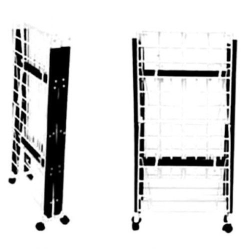 Πτυσσόμενη Απλώστρα Ρούχων Δαπέδου Δύο Επιπέδων 175x83x112 με Ροδάκια Μεταφοράς Πτυσσόμενη Απλώστρα Ρούχων Δαπέδου Δύο Επιπέδων 175x83x112 με Ροδάκια Μεταφοράς