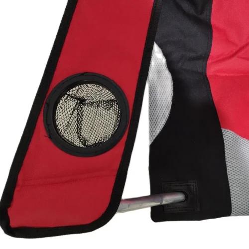 Πτυσσόμενη Φορητή Καρέκλα Παραλίας-Κάμπινγκ με Ποτηροθήκη σε Κόκκινο Χρώμα 102x47x58cm Πτυσσόμενη Φορητή Καρέκλα Παραλίας-Κάμπινγκ με Ποτηροθήκη σε Κόκκινο Χρώμα 102x47x58cm