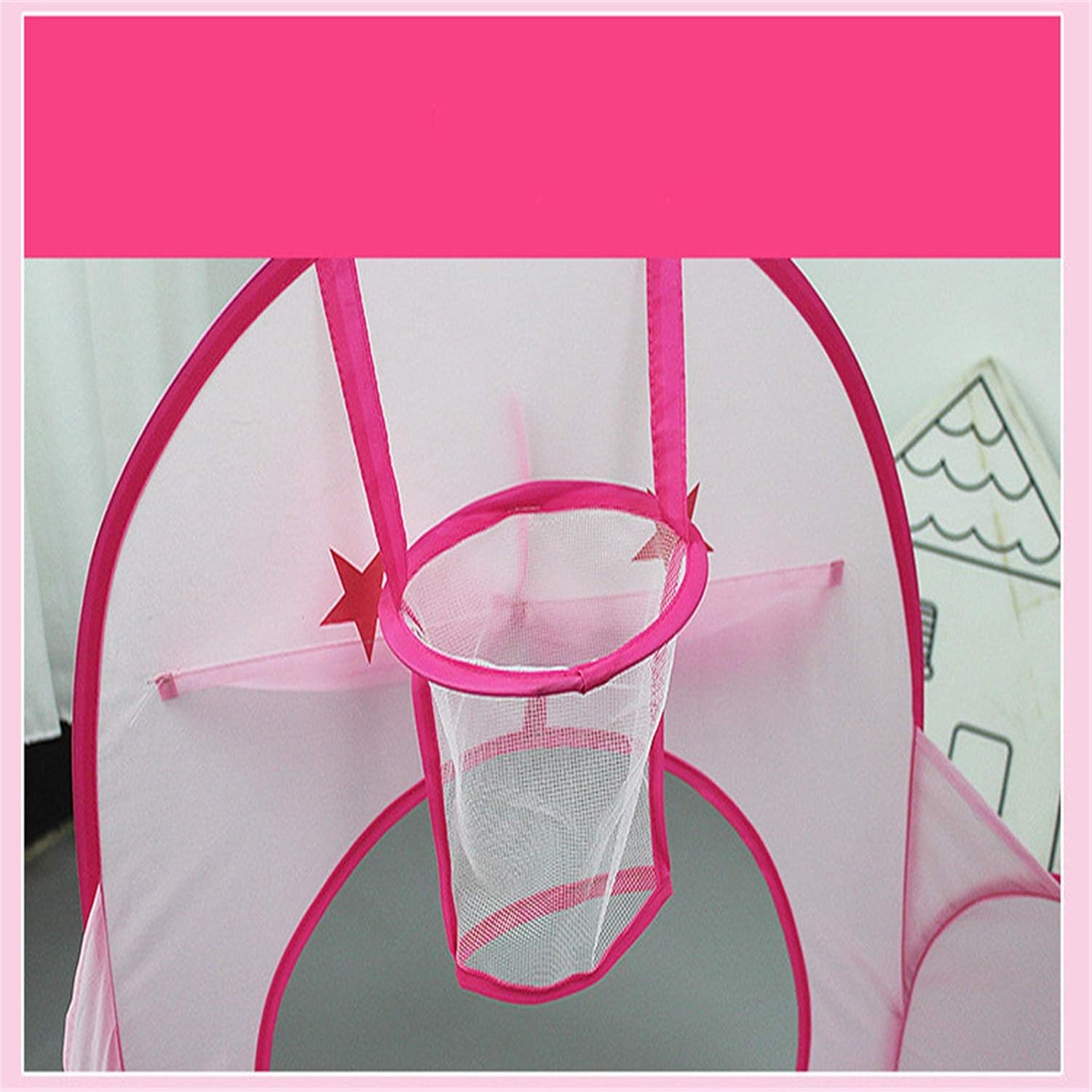 Πτυσσόμενη Φορητή Παιδική Σκηνή - Κάστρο με Τούνελ σε Ροζ Χρώμα Πτυσσόμενη Φορητή Παιδική Σκηνή - Κάστρο με Τούνελ σε Ροζ Χρώμα