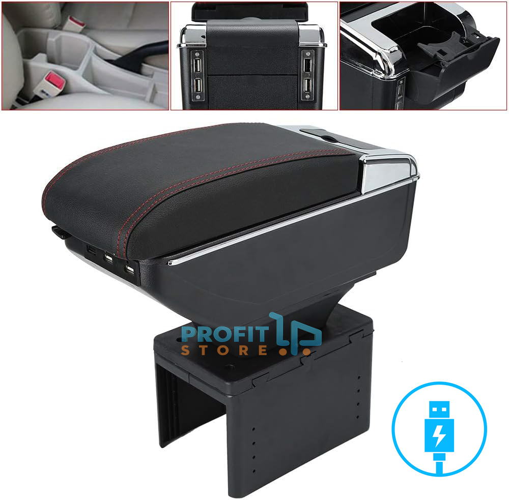 Πτυσσόμενη Κονσόλα Χειρόφρενου & 6πλός Φορτιστής USB με Ποτηροθήκη & Τασάκι Universal - Τεμπέλης Αυτοκινήτου Μαύρο Πτυσσόμενη Κονσόλα Χειρόφρενου & 6πλός Φορτιστής USB με Ποτηροθήκη & Τασάκι Universal - Τεμπέλης Αυτοκινήτου Μαύρο