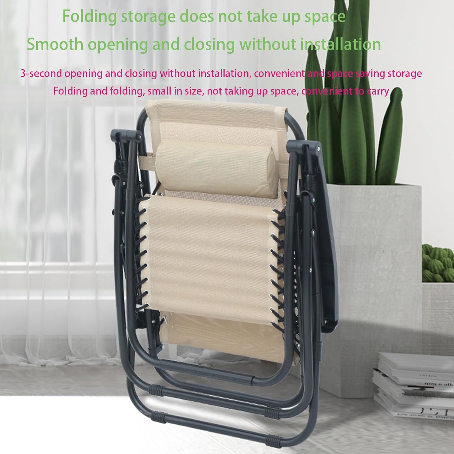 Πτυσσόμενη Μεταλλική Καρέκλα - Ξαπλώστρα με Αποσώμενο Μαξιλάρι Πτυσσόμενη Μεταλλική Καρέκλα - Ξαπλώστρα με Αποσώμενο Μαξιλάρι