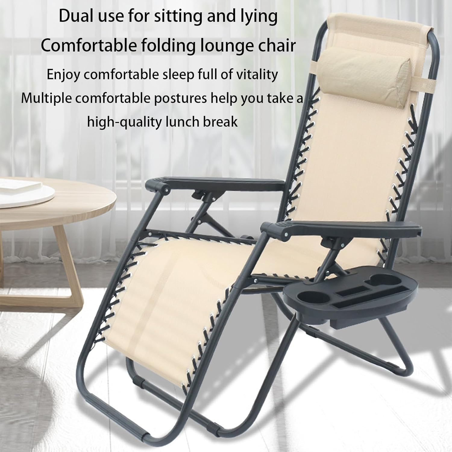 Πτυσσόμενη Μεταλλική Καρέκλα - Ξαπλώστρα με Αποσώμενο Μαξιλάρι Πτυσσόμενη Μεταλλική Καρέκλα - Ξαπλώστρα με Αποσώμενο Μαξιλάρι