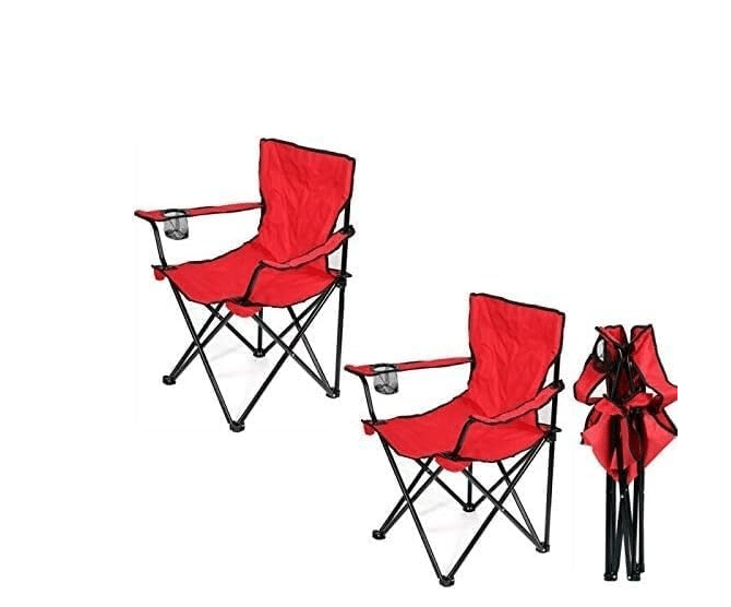 Πτυσσόμενη Μεταλλική Καρέκλα Παραλίας & Camping με Ποτηροθήκη 50 x 50 x 80 cm Πτυσσόμενη Μεταλλική Καρέκλα Παραλίας & Camping με Ποτηροθήκη 50 x 50 x 80 cm