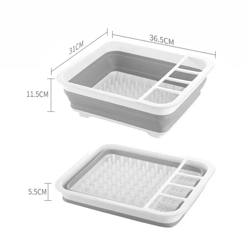 Πτυσσόμενη Πιατοθήκη - Στεγνωτήριο Στραγγιστήρι Πιάτων Κουζίνας - Πλαστική με Σιλικόνη Πτυσσόμενη Πιατοθήκη - Στεγνωτήριο Στραγγιστήρι Πιάτων Κουζίνας - Πλαστική με Σιλικόνη