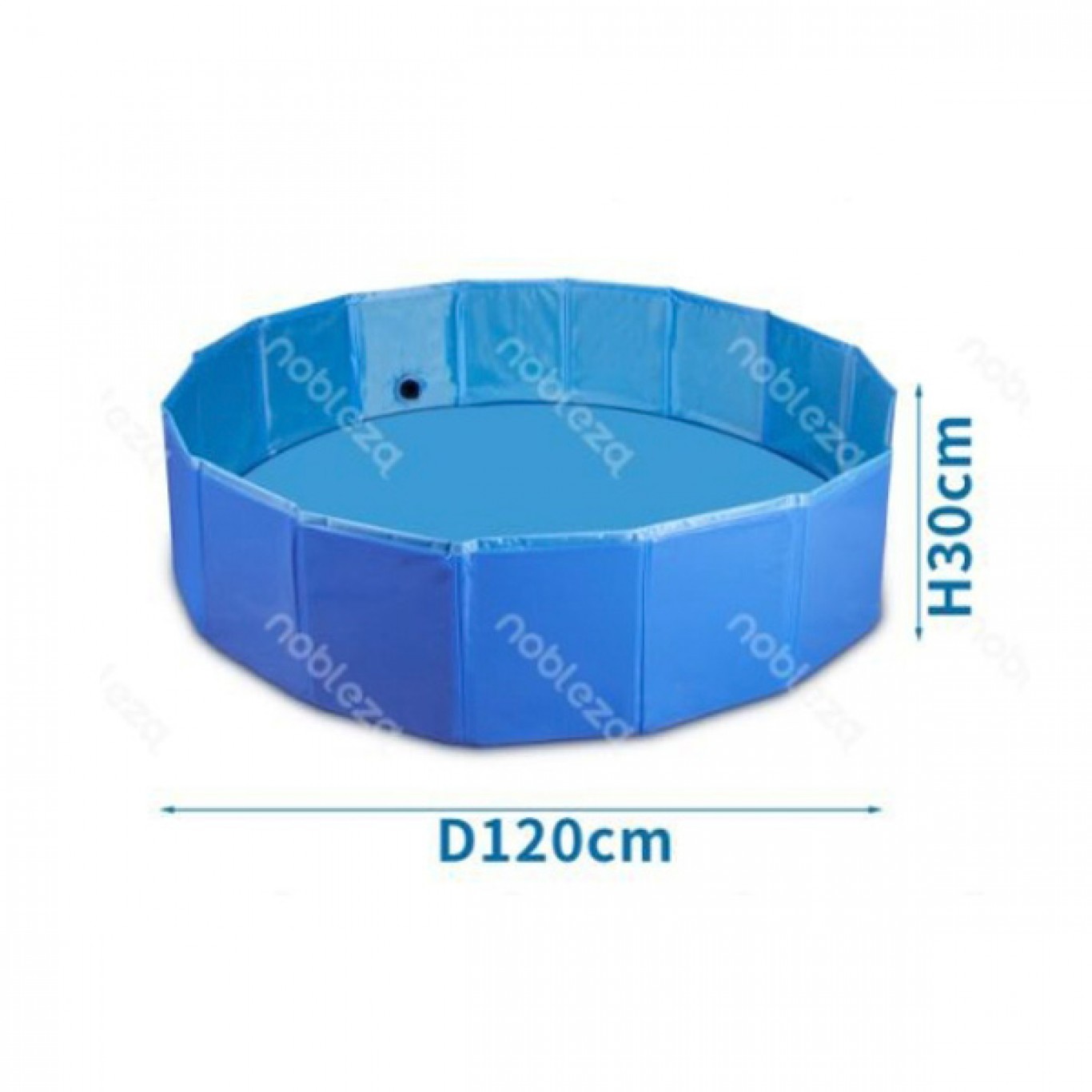 Πτυσσόμενη Πισίνα για Σκύλους Μπλε 30x120cm Πτυσσόμενη Πισίνα για Σκύλους Μπλε 30x120cm
