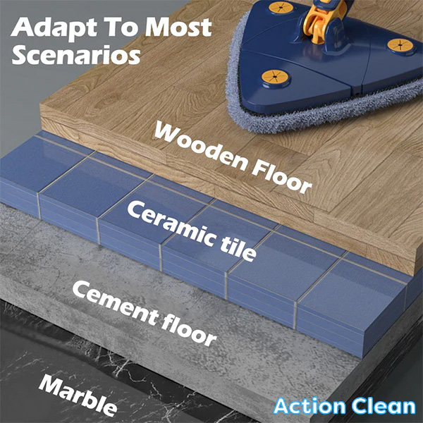 Πτυσσόμενη Τρίγωνη Σφουγγαρίστρα - Σκούπα για Πολλές Επιφάνειες με Περιστρεφόμενη Κεφαλή 360 Μοιρών Πτυσσόμενη Τρίγωνη Σφουγγαρίστρα - Σκούπα για Πολλές Επιφάνειες με Περιστρεφόμενη Κεφαλή 360 Μοιρών