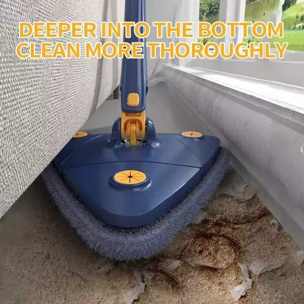 Πτυσσόμενη Τρίγωνη Σφουγγαρίστρα - Σκούπα για Πολλές Επιφάνειες με Περιστρεφόμενη Κεφαλή 360 Μοιρών Πτυσσόμενη Τρίγωνη Σφουγγαρίστρα - Σκούπα για Πολλές Επιφάνειες με Περιστρεφόμενη Κεφαλή 360 Μοιρών