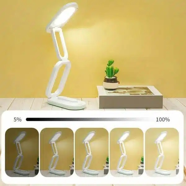 Πτυσσόμενο Επαναφορτιζόμενο Φωτιστικό Γραφείου Με Φωτισμό LED 3 Λειτουργιών- Λευκό Πτυσσόμενο Επαναφορτιζόμενο Φωτιστικό Γραφείου Με Φωτισμό LED 3 Λειτουργιών- Λευκό
