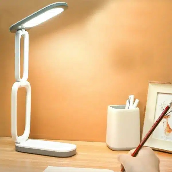 Πτυσσόμενο Επαναφορτιζόμενο Φωτιστικό Γραφείου Με Φωτισμό LED 3 Λειτουργιών- Λευκό Πτυσσόμενο Επαναφορτιζόμενο Φωτιστικό Γραφείου Με Φωτισμό LED 3 Λειτουργιών- Λευκό