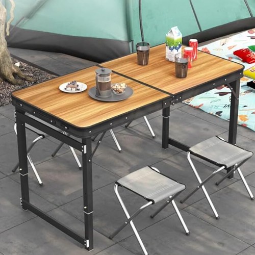 Πτυσσόμενο Φορητό Τραπέζι με Ρυθμιζόμενο Ύψος με Μεταλλικό Σκελετό και Βαλιτσάκι Μεταφοράς 120 x 60 x 55-72-81cm FA-907 Πτυσσόμενο Φορητό Τραπέζι με Ρυθμιζόμενο Ύψος με Μεταλλικό Σκελετό και Βαλιτσάκι Μεταφοράς 120 x 60 x 55-72-81cm FA-907