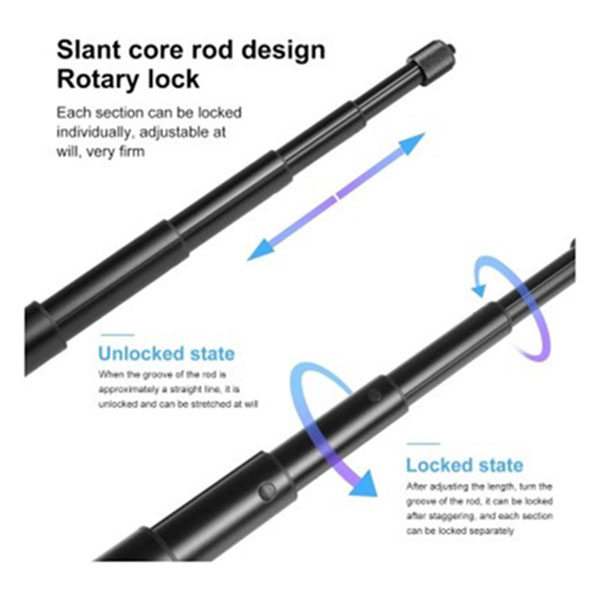 Πτυσσόμενο Κοντάρι με Βραχίονα Μοτοσυκλέτας- Ποδηλάτου 28-113cm για Στήριξη Κάμερας Κινητού Puluz Πτυσσόμενο Κοντάρι με Βραχίονα Μοτοσυκλέτας- Ποδηλάτου 28-113cm για Στήριξη Κάμερας Κινητού Puluz