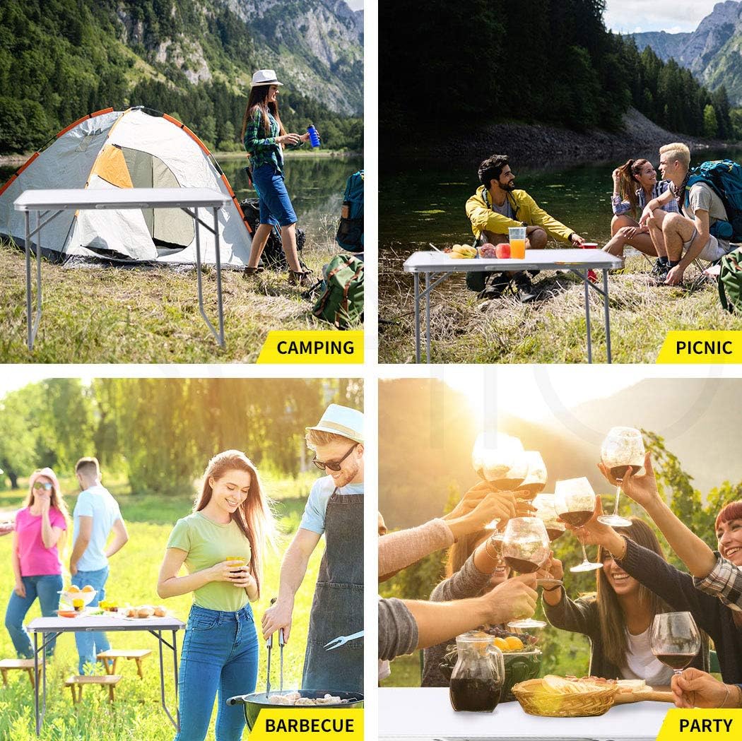 Πτυσσόμενο Μεταλλικό Τραπέζι Camping με Λαβή Μεταφοράς Πτυσσόμενο Μεταλλικό Τραπέζι Camping με Λαβή Μεταφοράς
