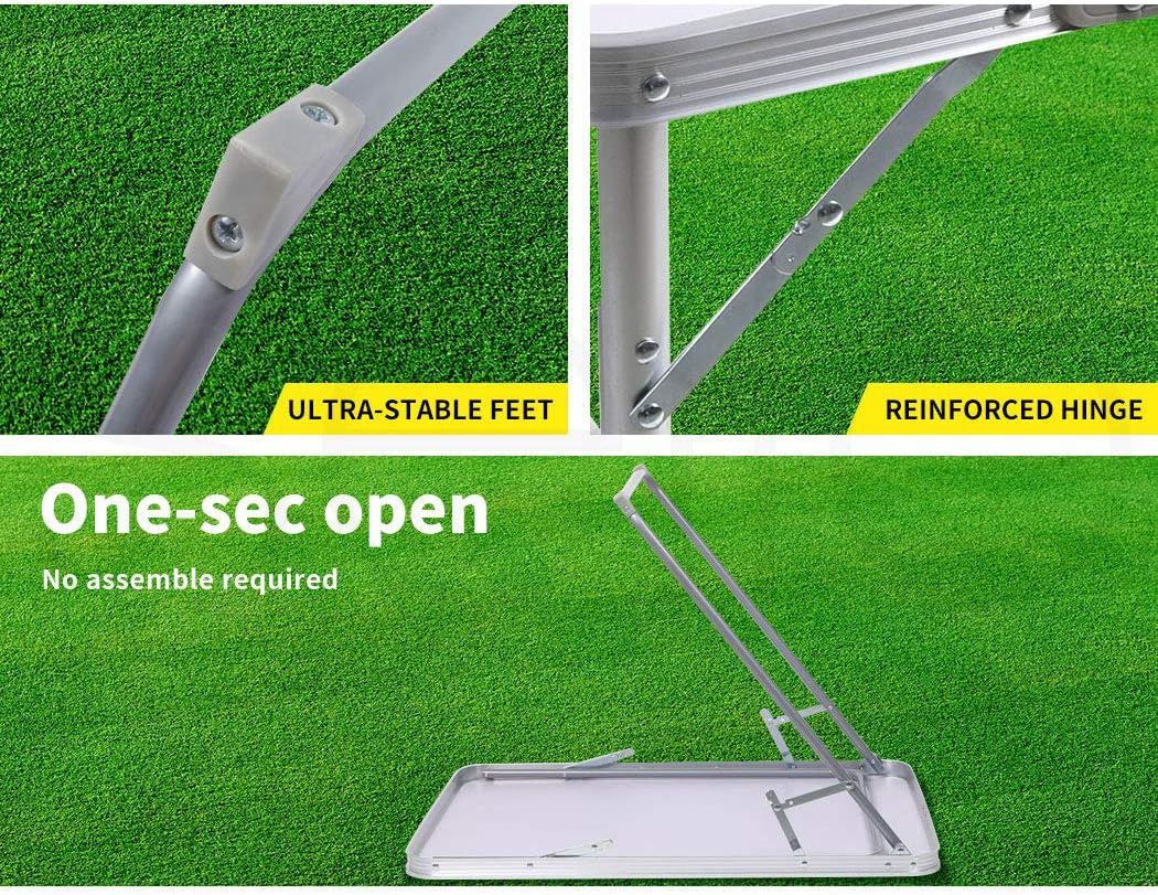 Πτυσσόμενο Μεταλλικό Τραπέζι Camping με Λαβή Μεταφοράς Πτυσσόμενο Μεταλλικό Τραπέζι Camping με Λαβή Μεταφοράς