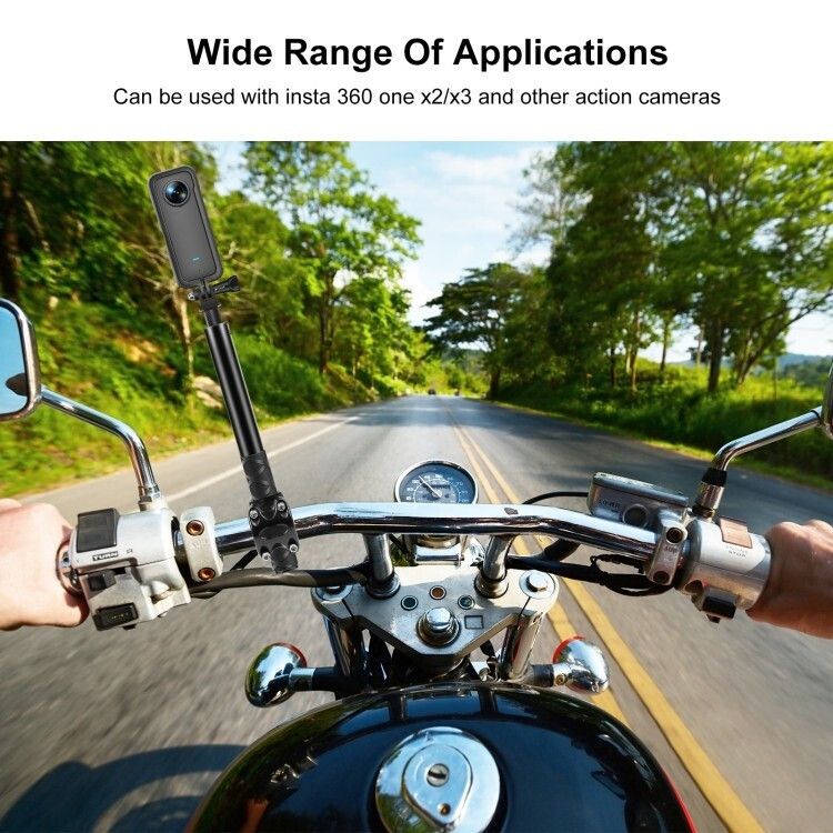 Πτυσσόμενο Selfie Stick Μηχανής / Ποδηλάτου 110cm για Action Camera GoPro - Puluz Πτυσσόμενο Selfie Stick Μηχανής / Ποδηλάτου 110cm για Action Camera GoPro - Puluz